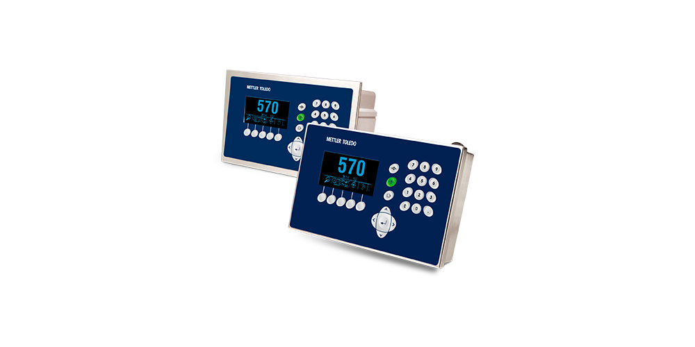 Terminales para Balanzas de Carretera IND570 con estructura de acero inoxidable, pantalla con retroiluminación y teclado