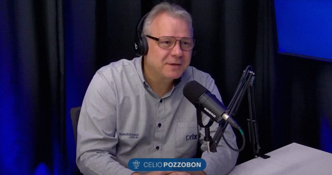 Célio Pozzobon em entrevista sobre inovação na pesagem e cubagem no podcast Vozes de Peso