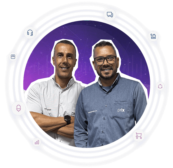 Rubens Izidio e Rodrigo Lugão no podcast Vozes de Peso da Prix sobre manutenção de sistemas de pesagem rodoviária na América do Sul.